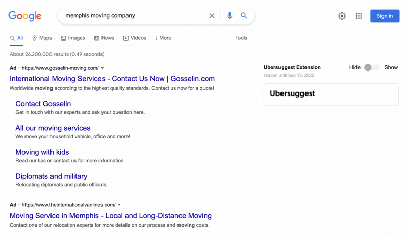 google-paid-search-results-for-moving-company